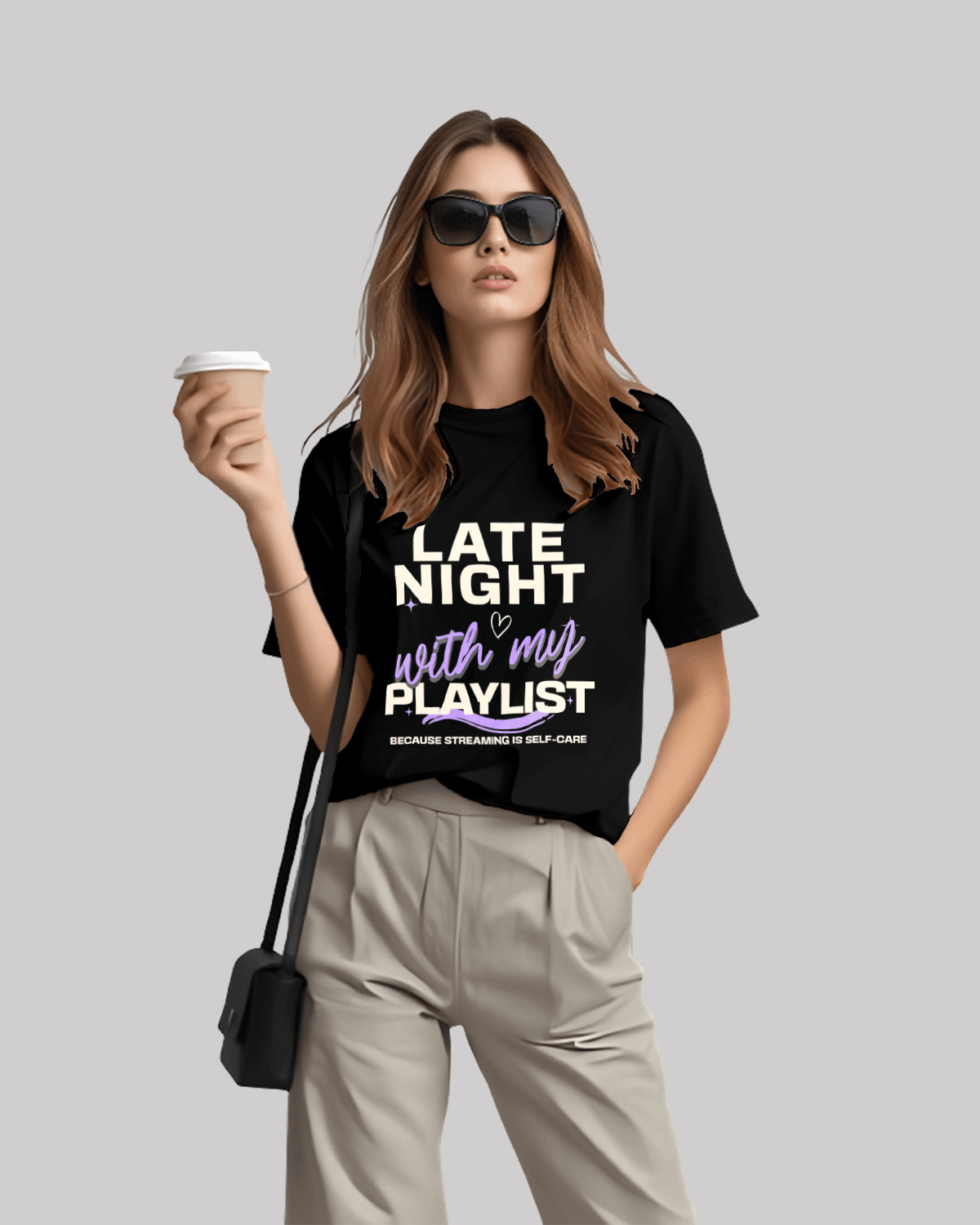 Late Night With My Playlist Supima Classic T-Shirt