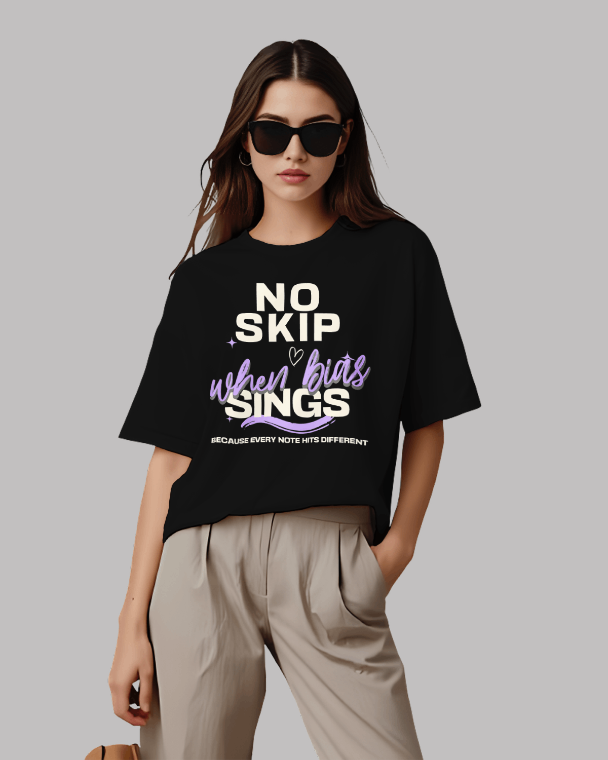 No Skip When Bias Sings Oversized Classic T-Shirt